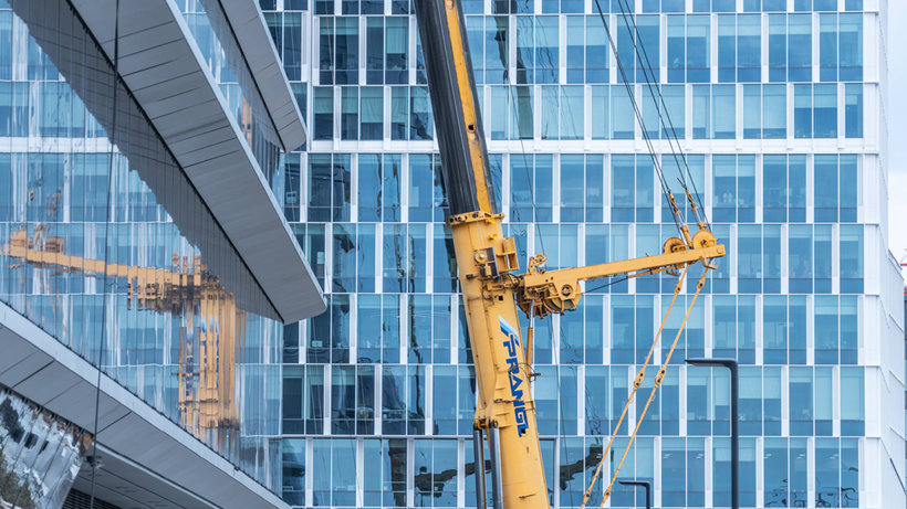 Glass facade